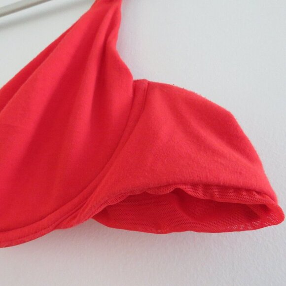SKIMS Cotton Jersey T Shirt Bra in Ruby Red Underwired - Size 44B - Picture 7 of 14